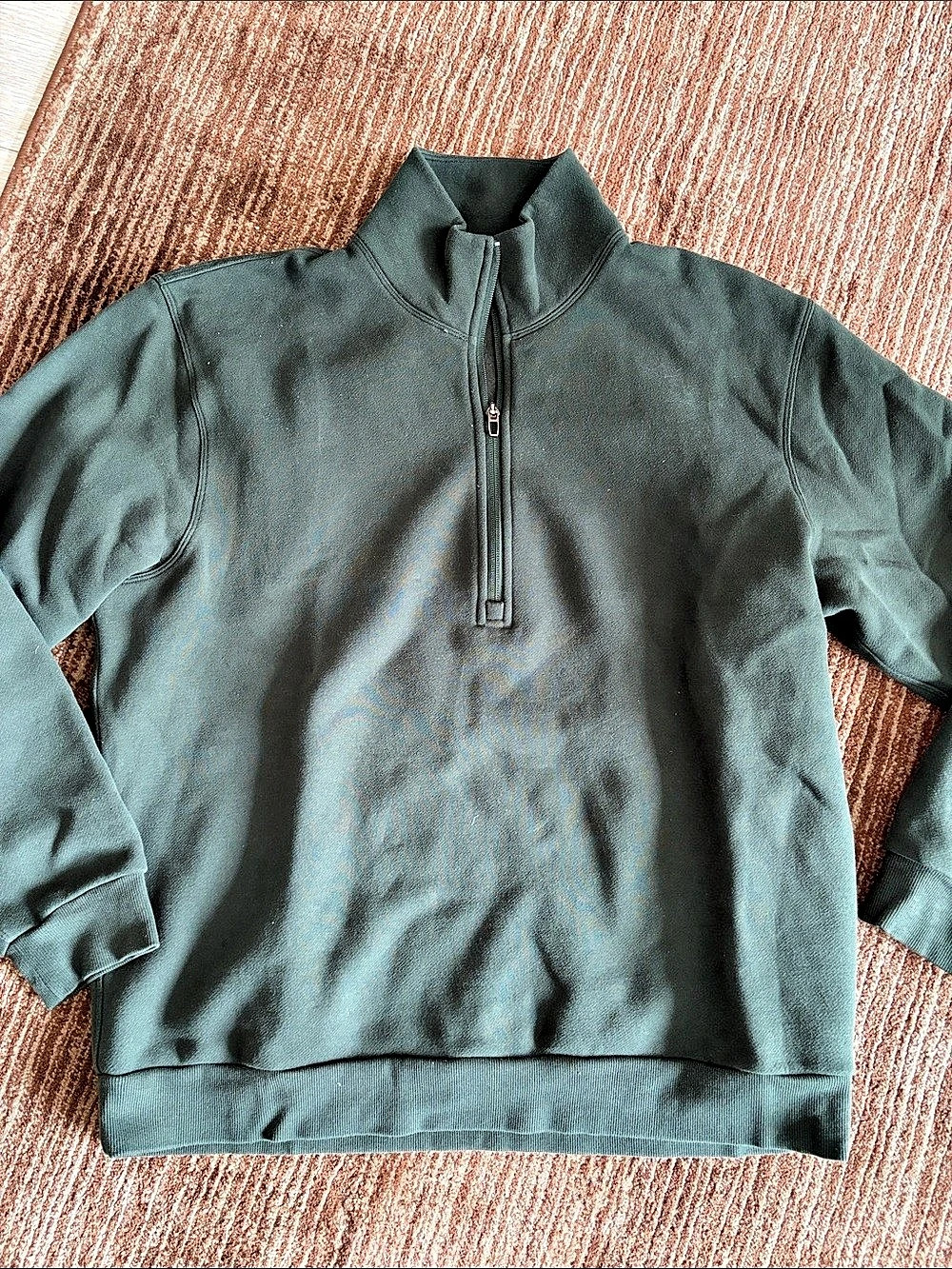 Men’s Lululemon Scuba Oversized Half-Zip Hoodie in Forest Green Size M